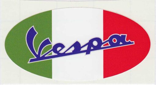 Vespa italiaanse vlag sticker