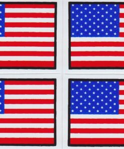 Feuille d'autocollants USA (drapeau américain)