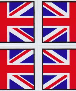 Feuille d'autocollants Union Jack (drapeau anglais)