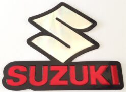 Chromaufkleber mit Suzuki-Logo