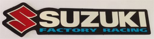 Suzuki Factory Racing chrome sticker