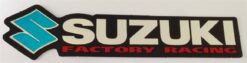 Sticker Suzuki Factory Racing chromé