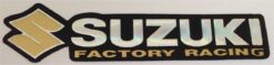 Sticker Suzuki Factory Racing chromé