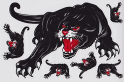 Zwarte Panther stickervel