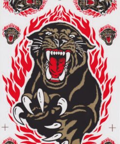 Zwarte Panther stickervel