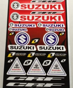 Feuille d'autocollants Suzuki One Industries A3