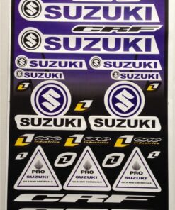 Feuille d'autocollants Suzuki One Industries A3