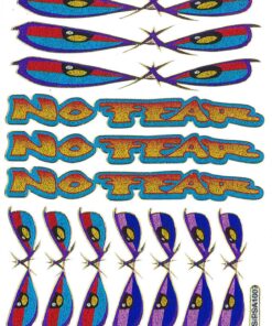 No Fear metallic stickervel