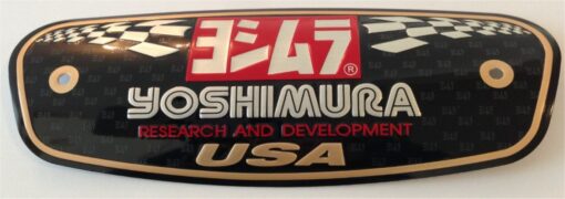 Yoshimura Forschungs- und Entwicklungs-Auspuffplatte aus Aluminium