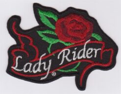 Lady Rider stoffen opstrijk patch
