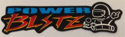 Power Blitz chrome sticker