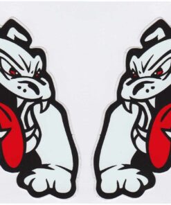 Bulldog sticker set