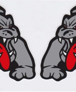 Bulldog sticker set