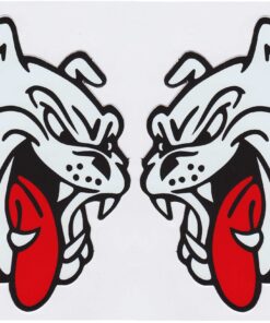 Bulldog sticker set