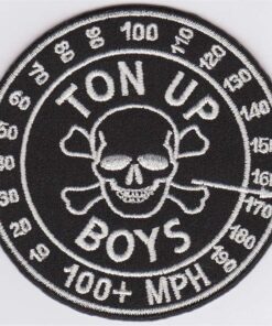 Cafe Racer Ton Up Garçons Applique Fer Sur Patch