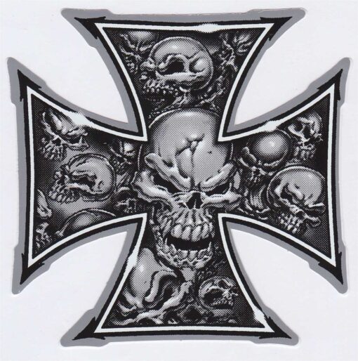 keltisch kruis doodshoofd sticker
