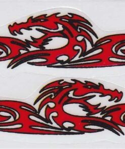 Tribal Race Strepen sticker set