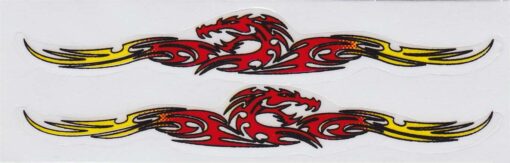 Tribal Race Strepen sticker set