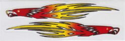 Tribal Race Strepen sticker set