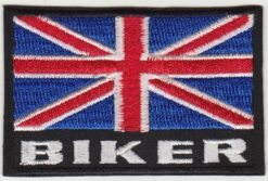 Union Jack Biker Applique Fer Sur Patch