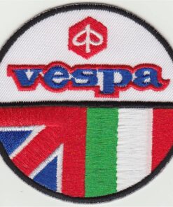 Aufnäher zum Aufbügeln aus Stoff „Vespa“.