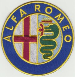 Aufnäher aus Stoff von Alfa Romeo zum Aufbügeln