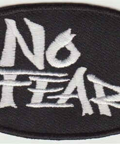 No Fear stoffen opstrijk patch