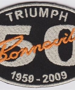 Triumph Bonneville 50 jaar stoffen opstrijk patch