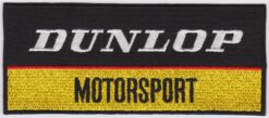 Dunlop Motorsport Applikation zum Aufbügeln