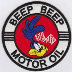 Road Runner Motor Oil Applique Iron On Patch