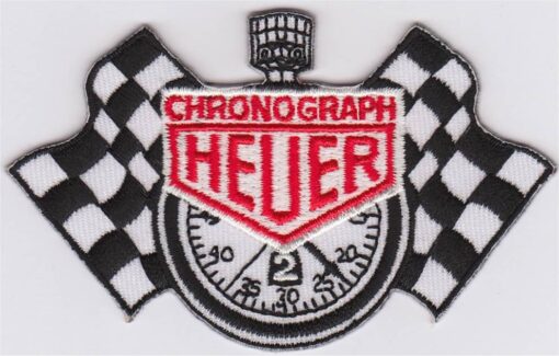 Heuer Chronograph stoffen opstrijk patch