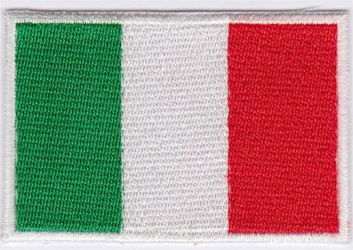 Patch thermocollant drapeau italien appliqué