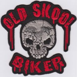 Old Skool Biker Applikation zum Aufbügeln