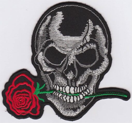 Totenkopf-Applikation zum Aufbügeln