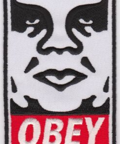 Obey stoffen opstrijk patch