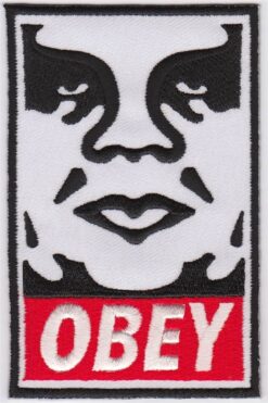Obey stoffen opstrijk patch