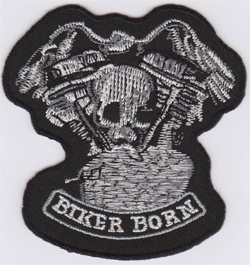 Biker Born stoffen opstrijk patch