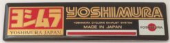 Yoshimura Cyclone Exhaust System aluminium Uitlaatplaatje