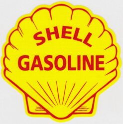 Shell-Benzinaufkleber