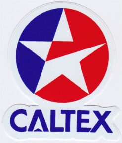Caltex-Aufkleber