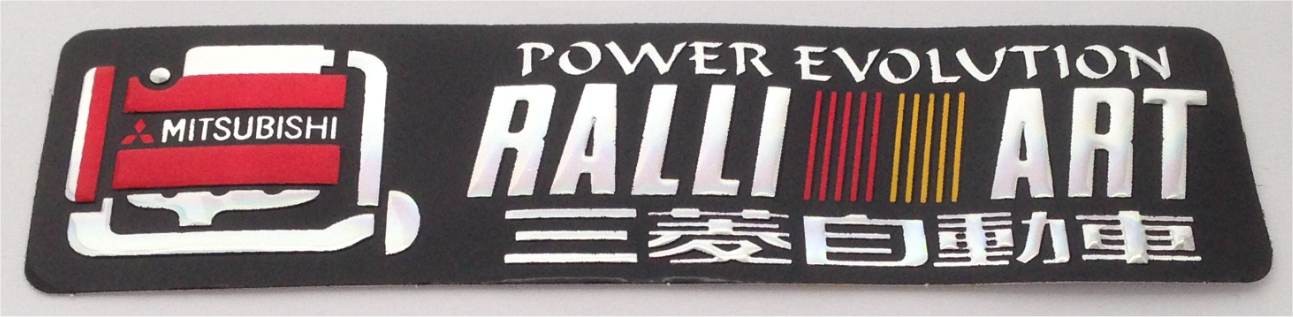 Mitsubishi Ralliart Metallic-Aufkleber