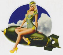 Sexy Blonde Bombshell Pin-up sticker