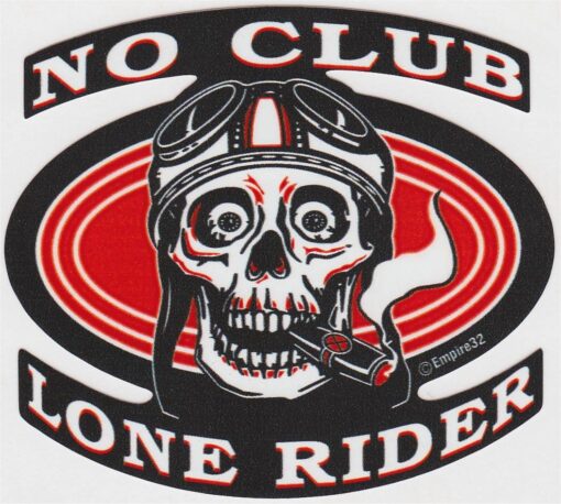 Sticker Lone Rider No Club