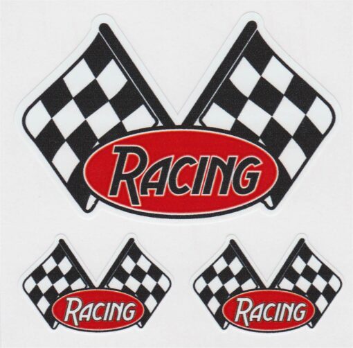 Racing stickervel