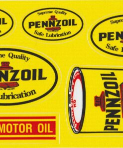 Penzoil Racing Motoröl-Aufkleberbogen