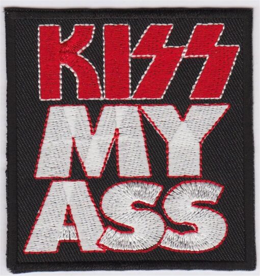 Kiss my Ass stoffen opstrijk patch