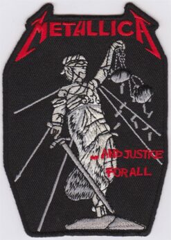 Metallica and justice for all stoffen opstrijk patch