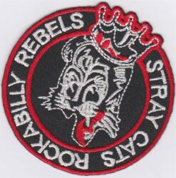 Stray Cats RockaBilly Rebels stoffen opstrijk patch