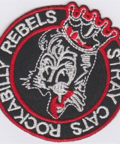 Stray Cats RockaBilly Rebels stoffen opstrijk patch