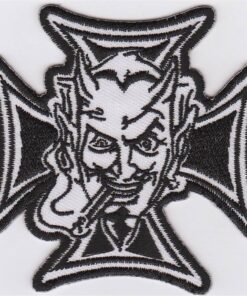 Croix celtique diable applique fer sur patch